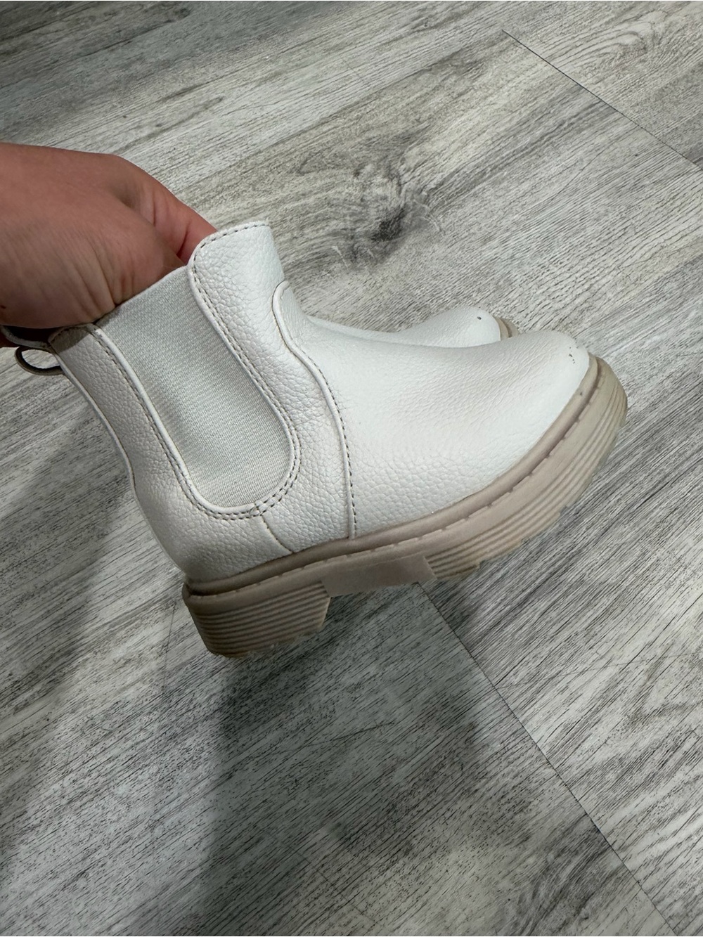 Cat & Jack White Chelsea Ankle Boot